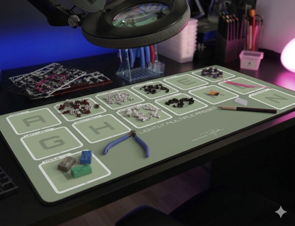 Gunpla Build Desk Mat L - Tactical Olive