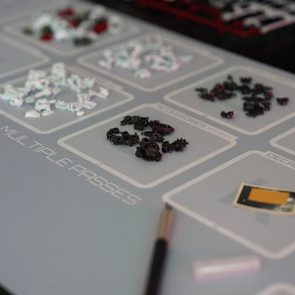 Gunpla Build Desk Mat L - Iron Graphite
