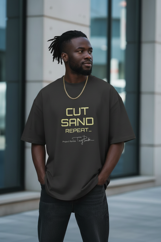Oversized faded t-shirt - Cut Sand Repeat