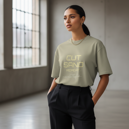 Oversized faded t-shirt - Cut Sand Repeat