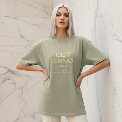 Oversized faded t-shirt - Cut Sand Repeat