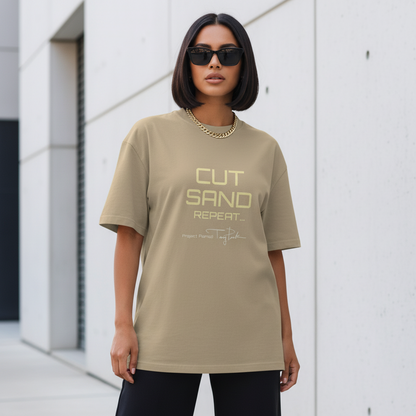 Oversized faded t-shirt - Cut Sand Repeat