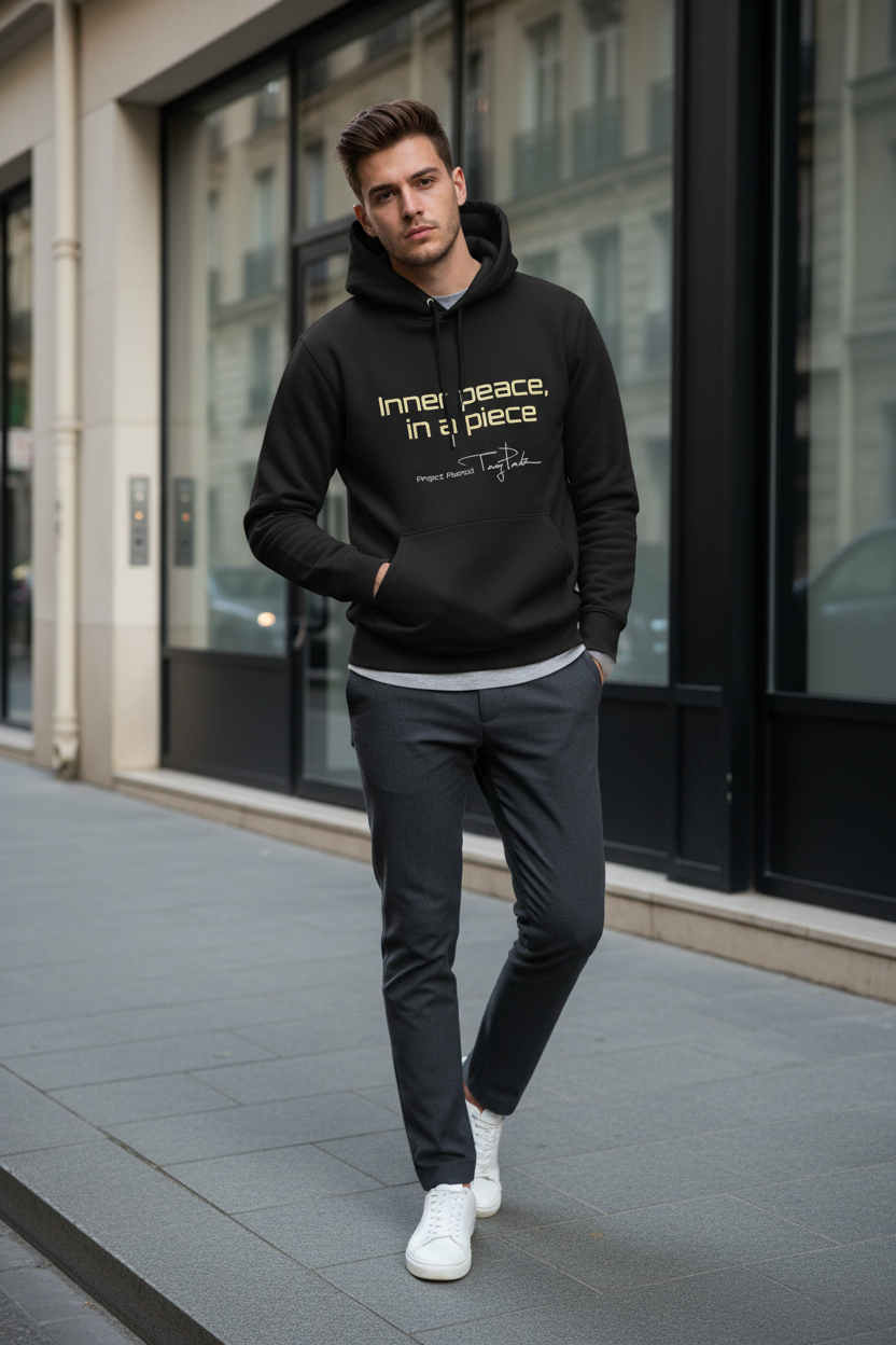 Unisex essential eco hoodie - Inner peace, in a piece
