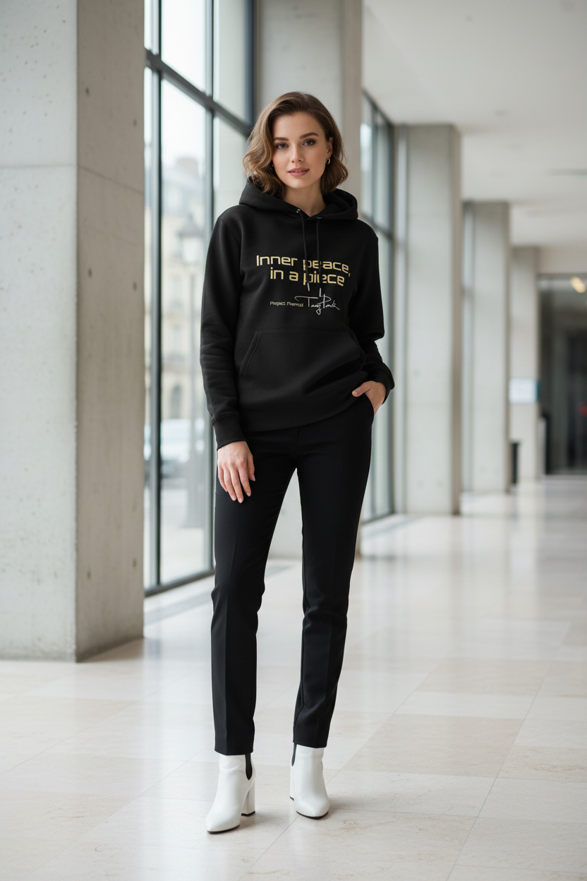 Unisex essential eco hoodie - Inner peace, in a piece