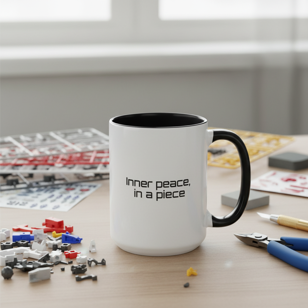 Mug - Inner peace, in a piece - Solid Black