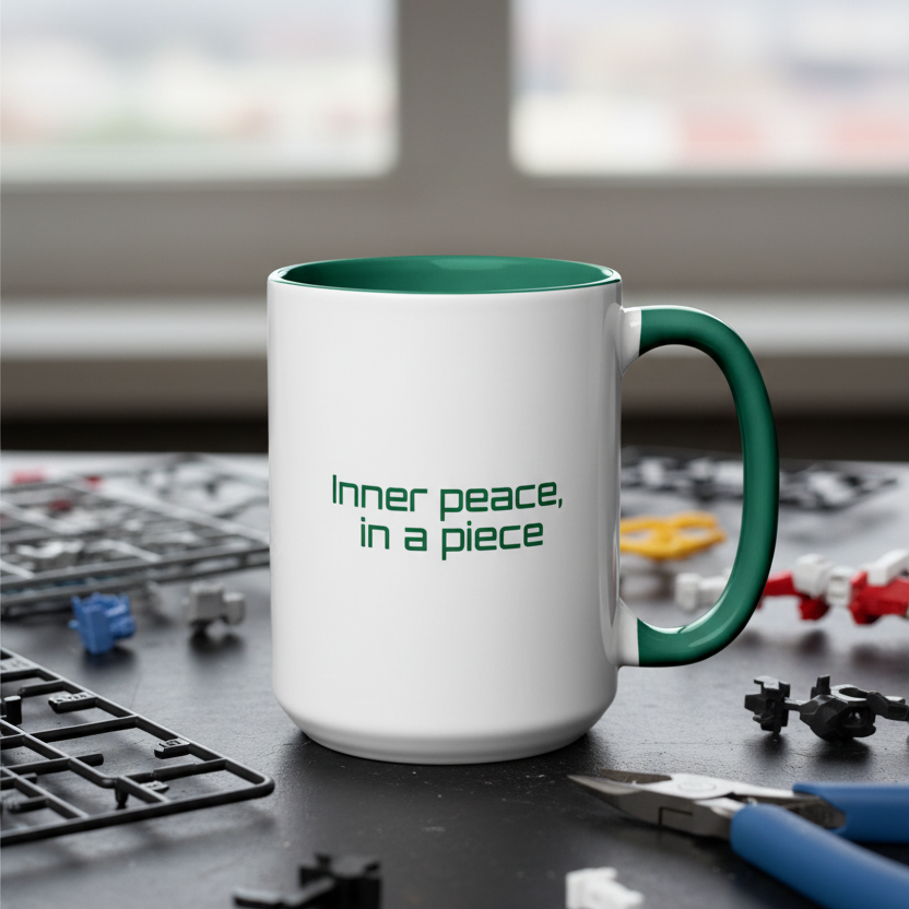 Mug - Inner peace, in a piece - Hunter Green