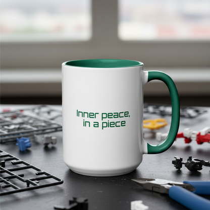 Mug - Inner peace, in a piece - Hunter Green