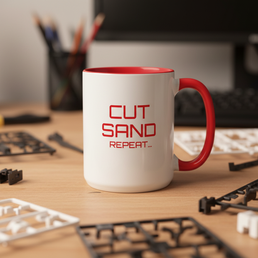 Mug - Cut Sand Repeat - Classic Red